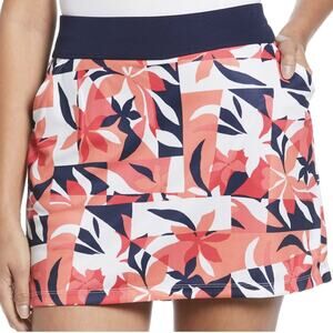Callaway Womens Tropical Collage Print Golf Skort Large NEW
